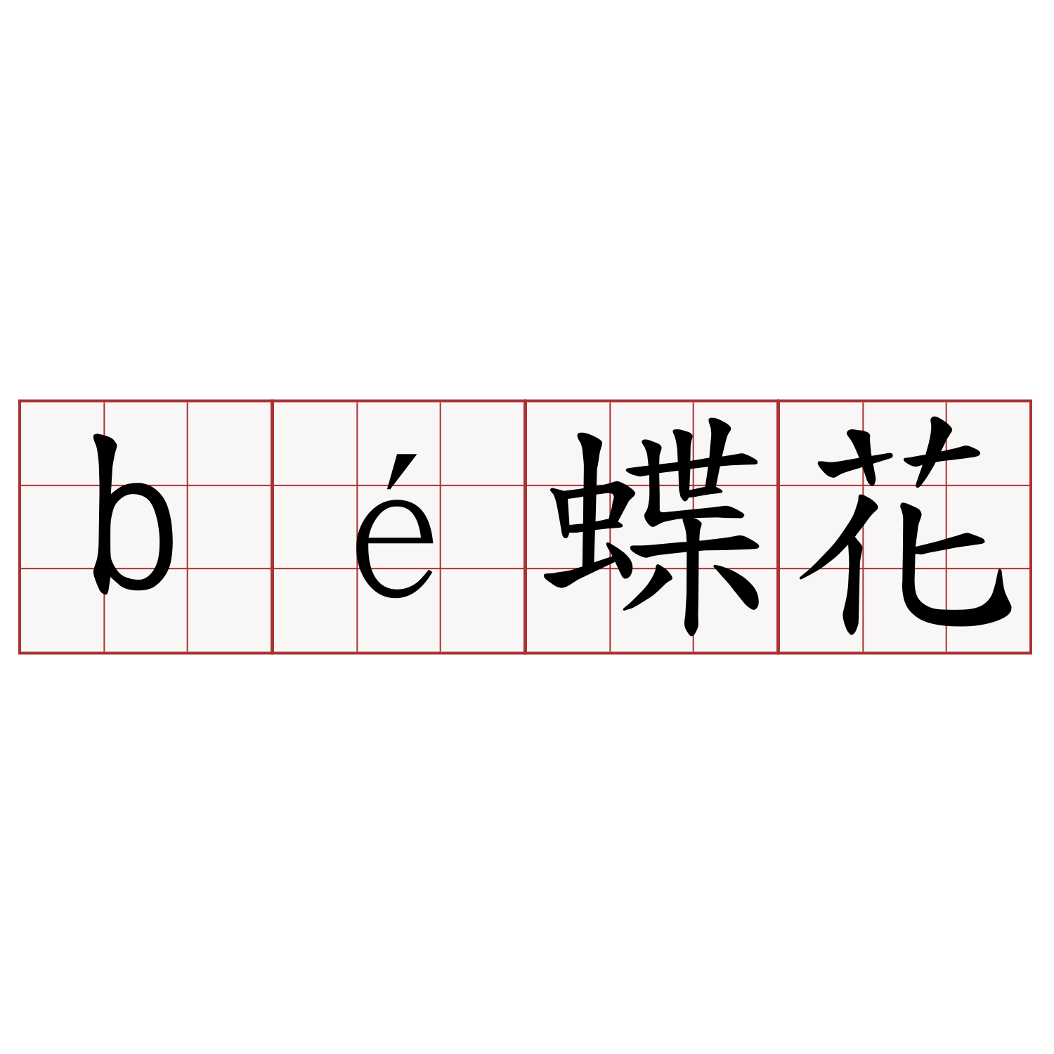 bé蝶花