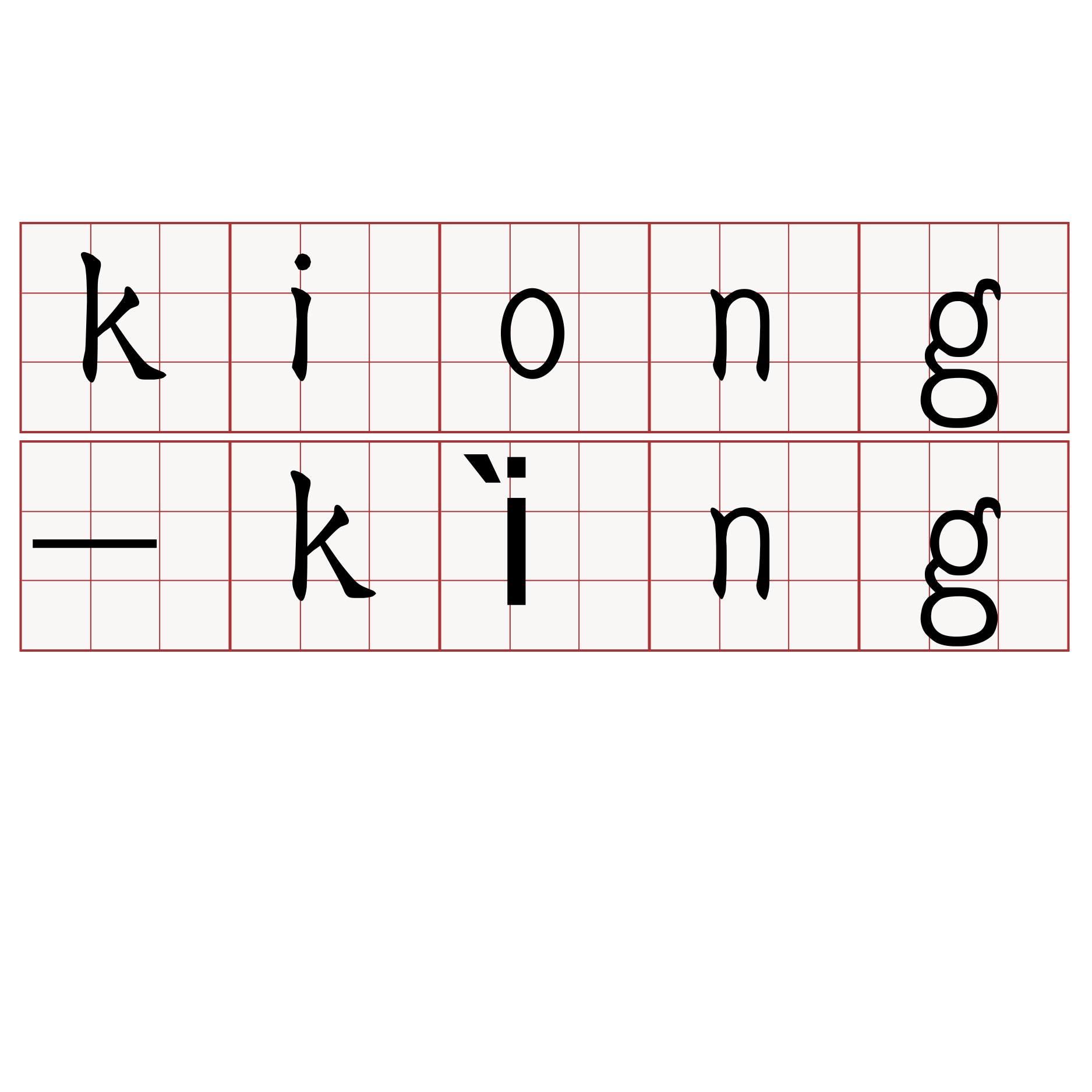 kiong-kìng