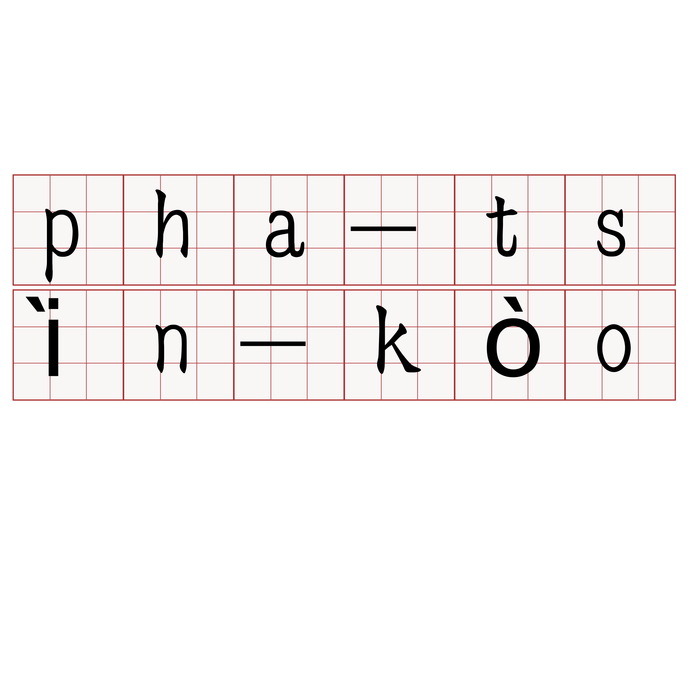 pha-tsìn-kòo