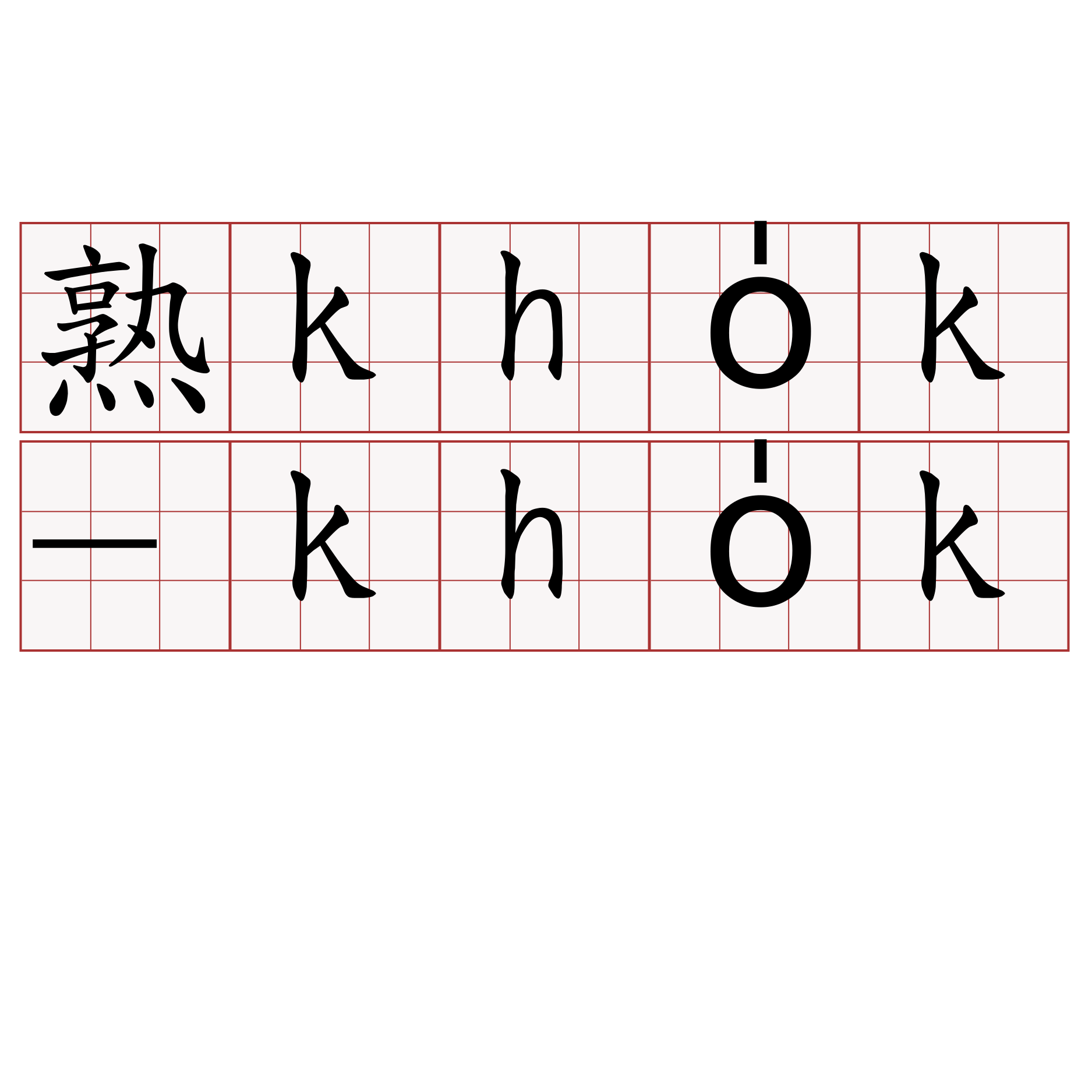 熟kho̍k-kho̍k